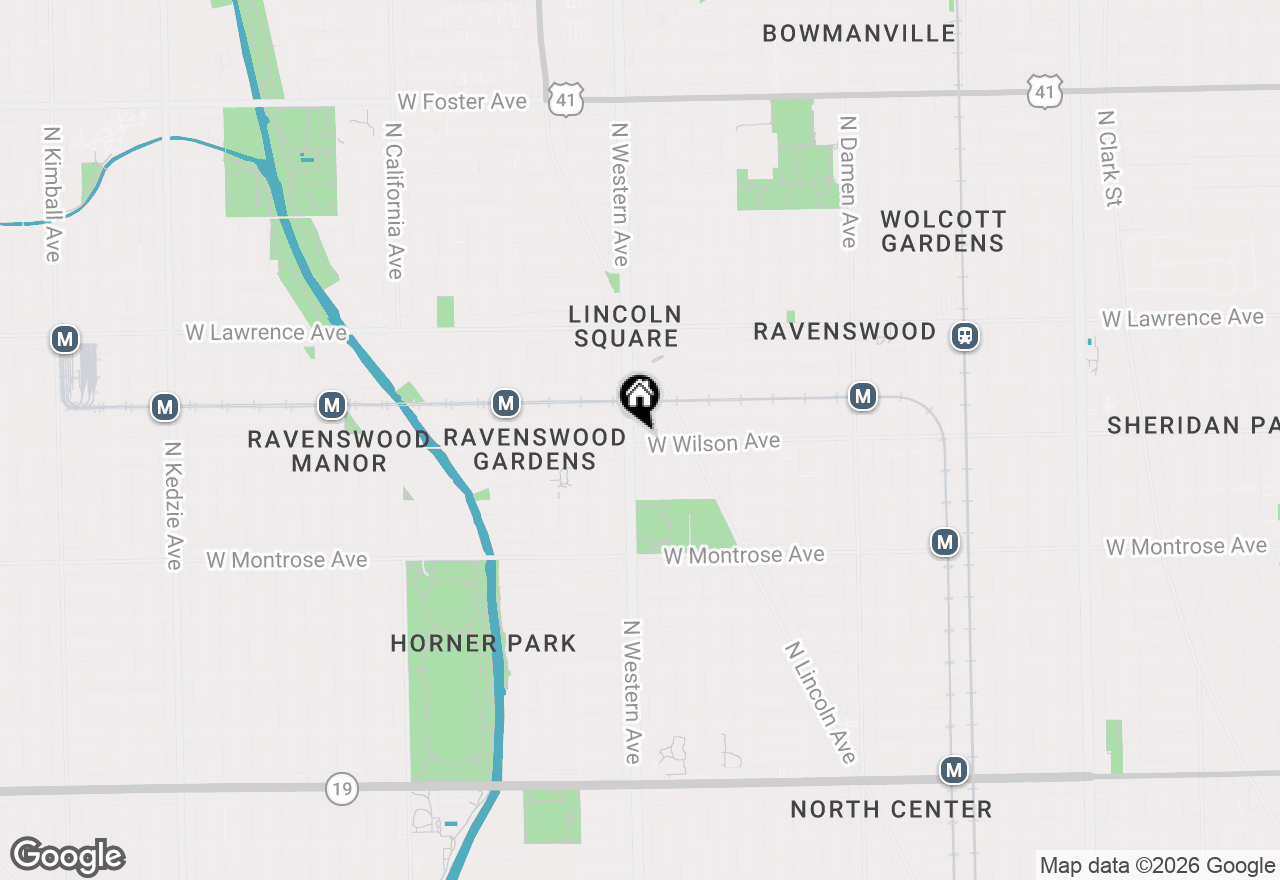 Map of 2352 W Wilson Avenue #2E, Chicago, IL 60625