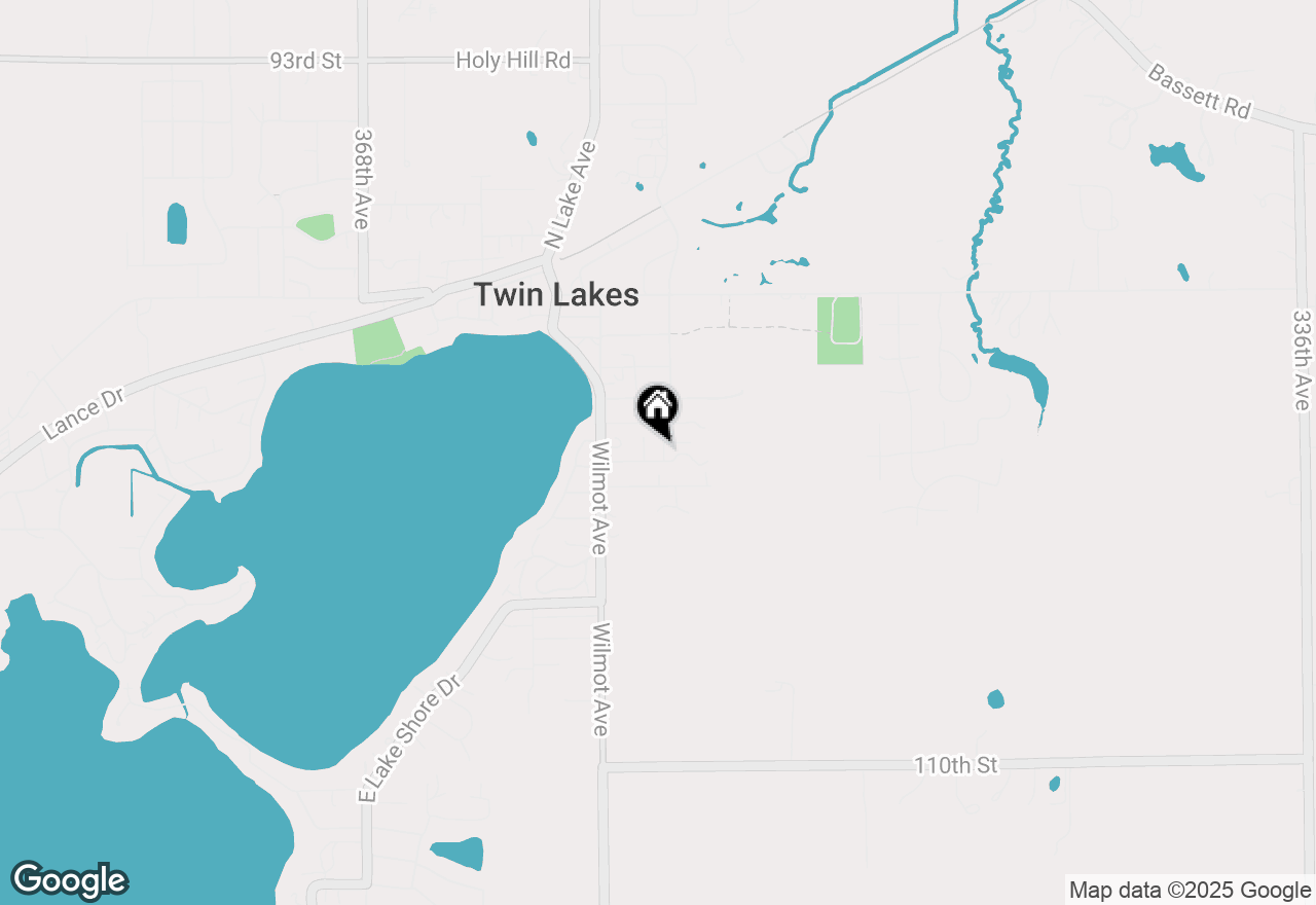 Map of 805 Manor Dr, Twin Lakes, WI 53181