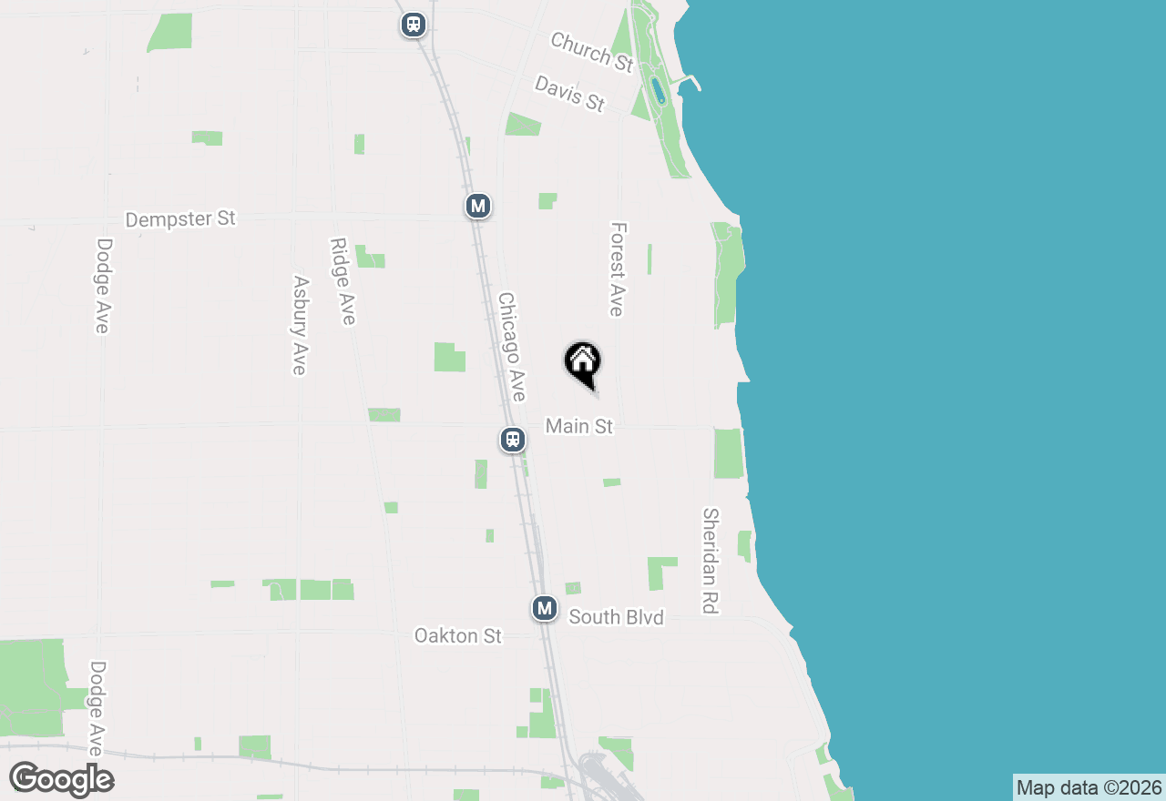 Map of 926 Judson Avenue #2W, Evanston, IL 60202