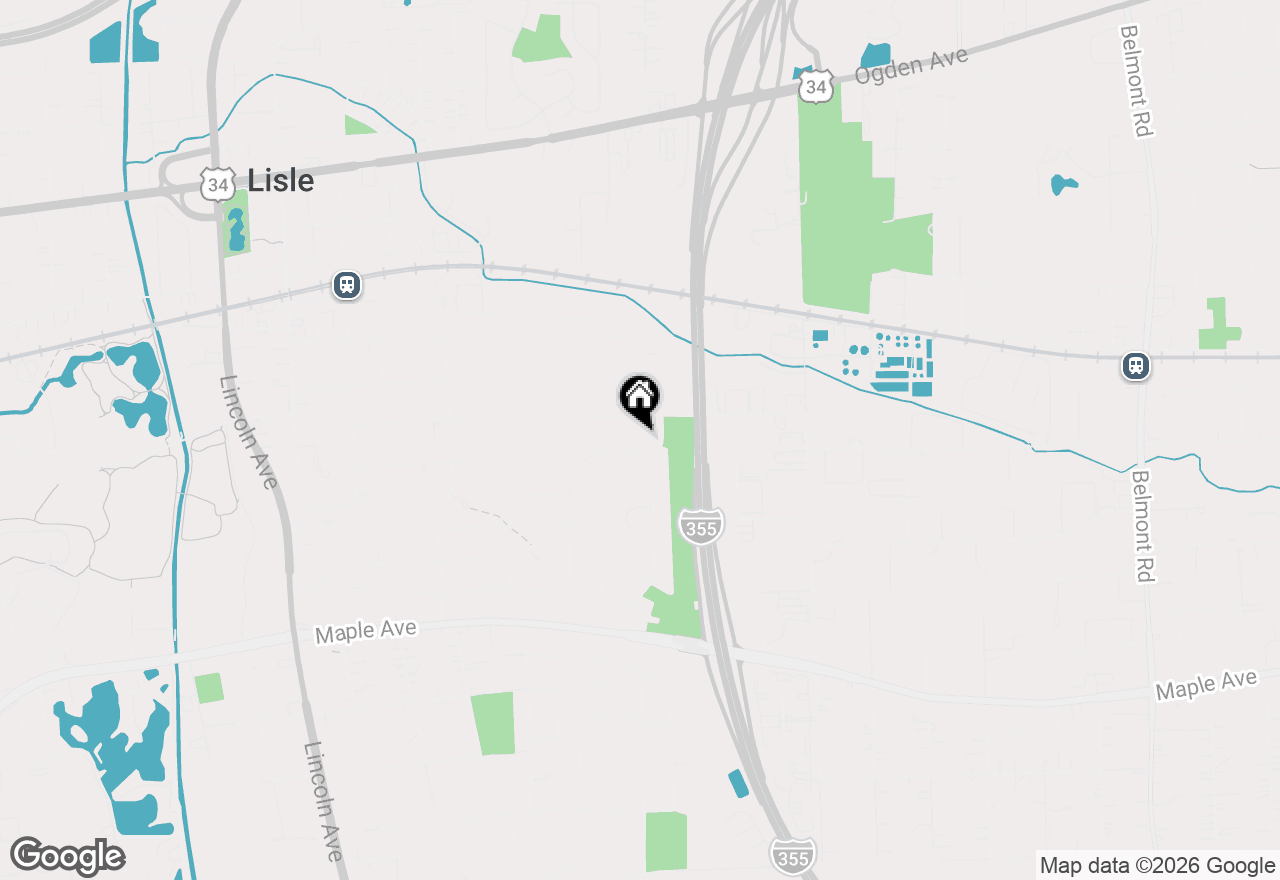 Map of 542 Gamble Drive, Lisle, IL 60532