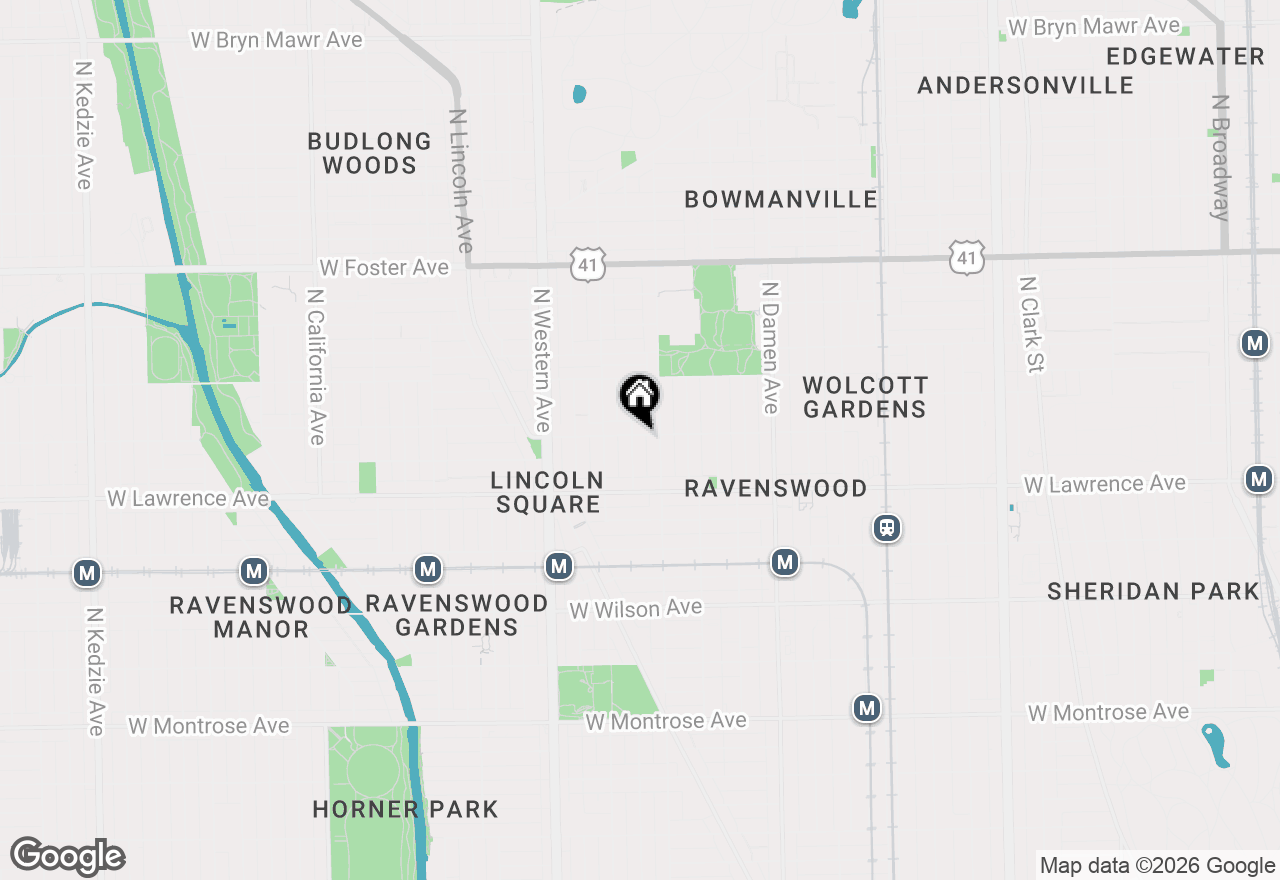 Map of 2217 W Ainslie Street #2, Chicago, IL 60625