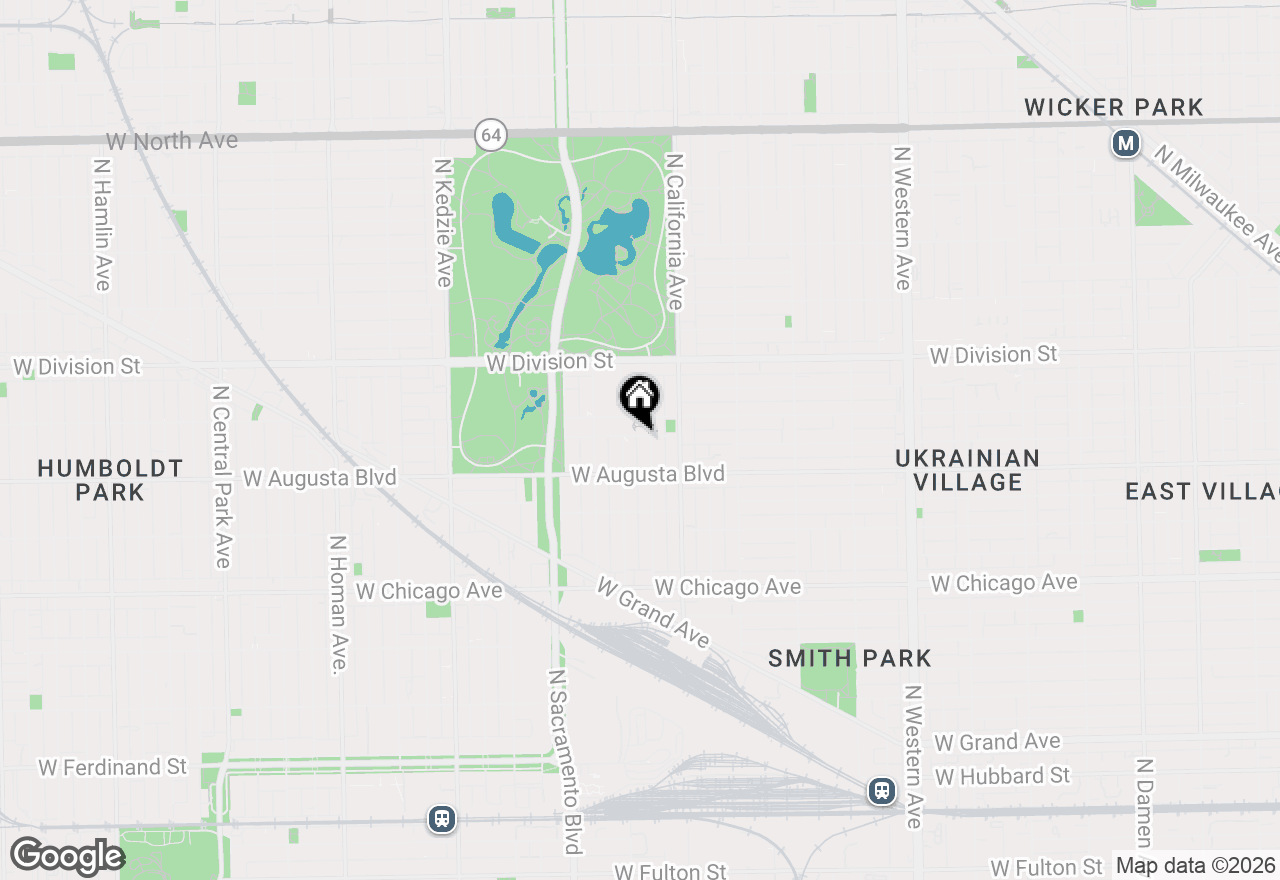 Map of 2841 W Cortez Street #1, Chicago, IL 60622