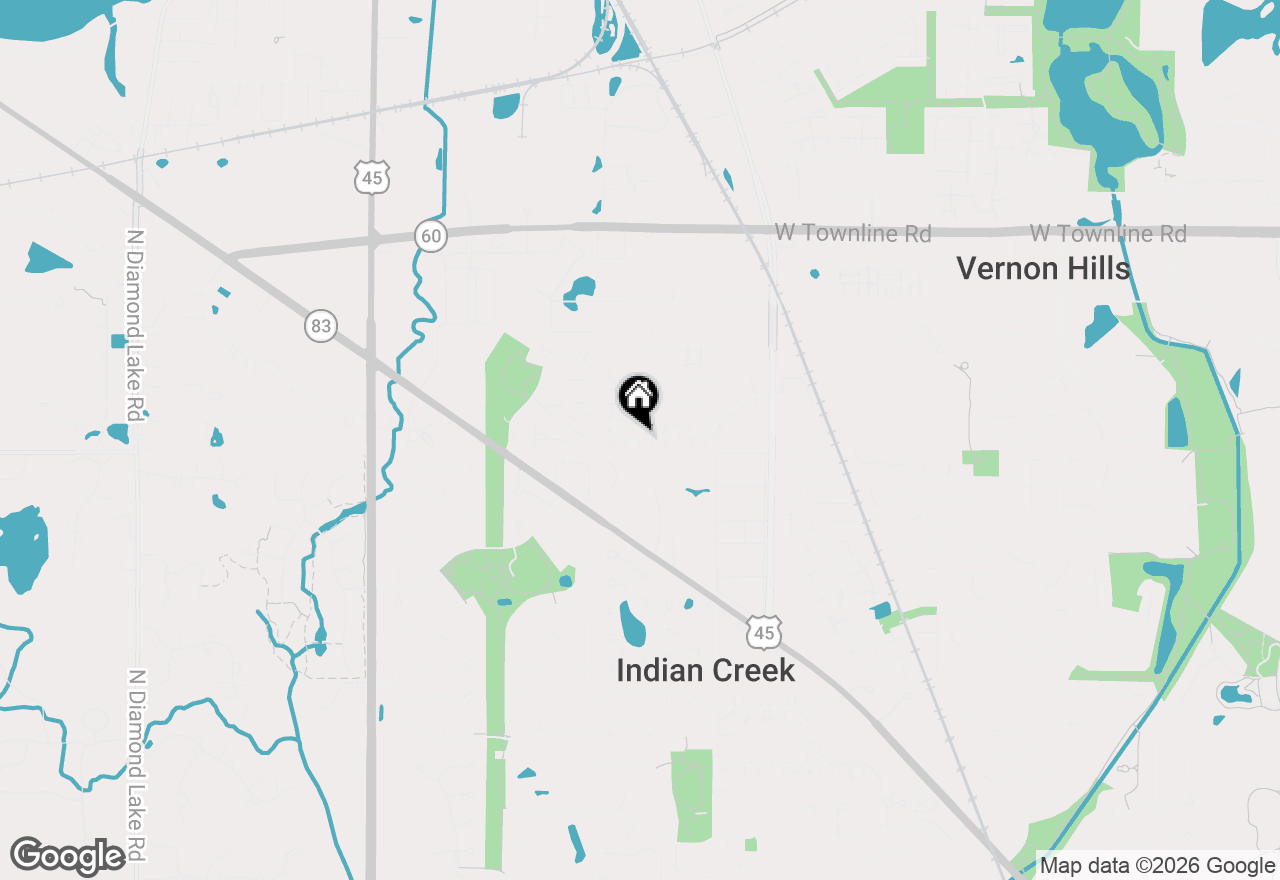 Map of 1281 Orleans Drive, Mundelein, IL 60060