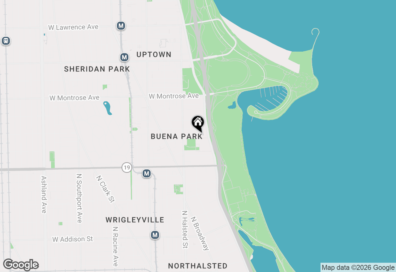 Map of 707 W Gordon Terrace, Chicago, IL 60613