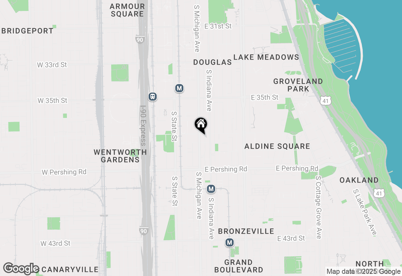 Map of 3711 S Michigan Avenue #2, Chicago, IL 60653