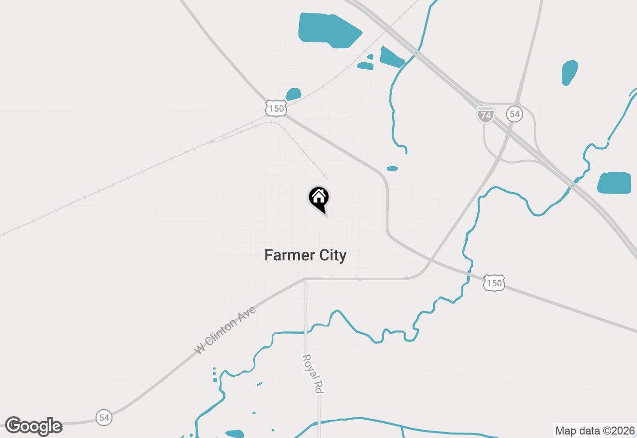 Map of 122 E Allen Street, Farmer City, IL 61842