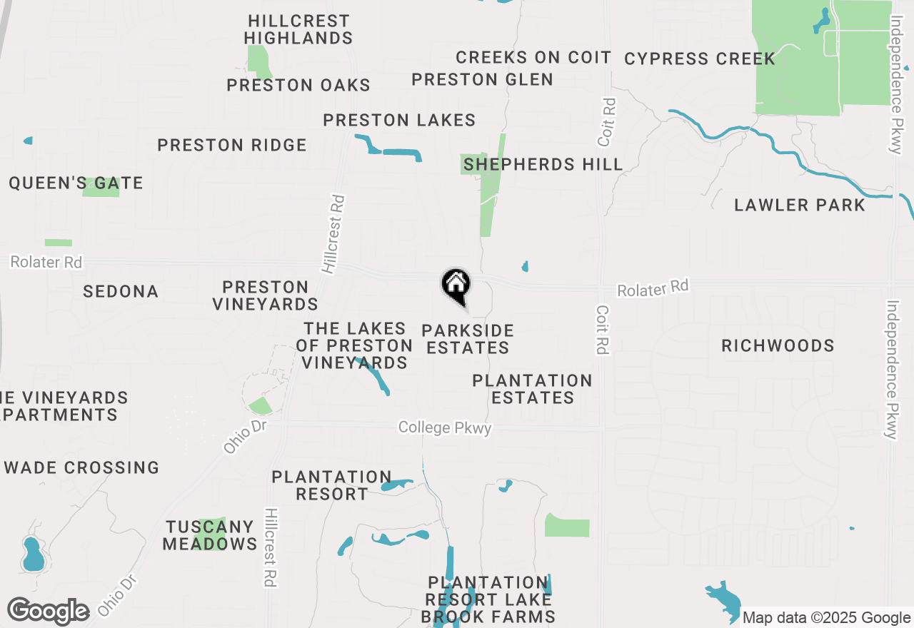 Map of 11776 Harrisburg Drive, Frisco, TX 75035