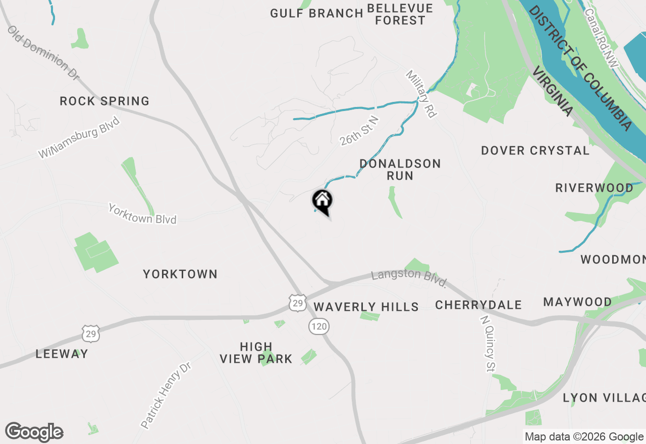 Map of 2467 N Wakefield Court, Arlington, VA 22207