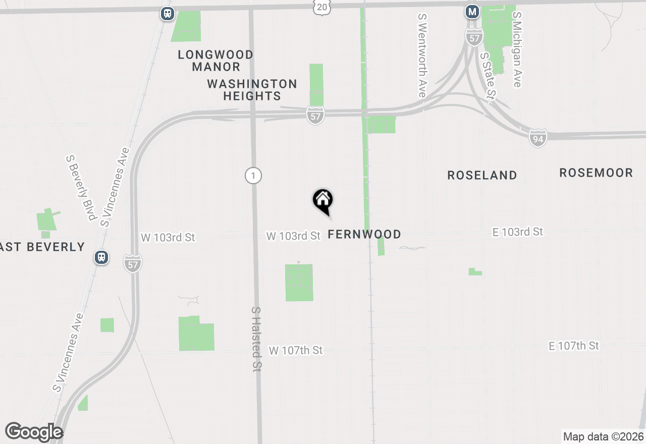 Map of 10230 S Parnell Avenue, Chicago, IL 60628