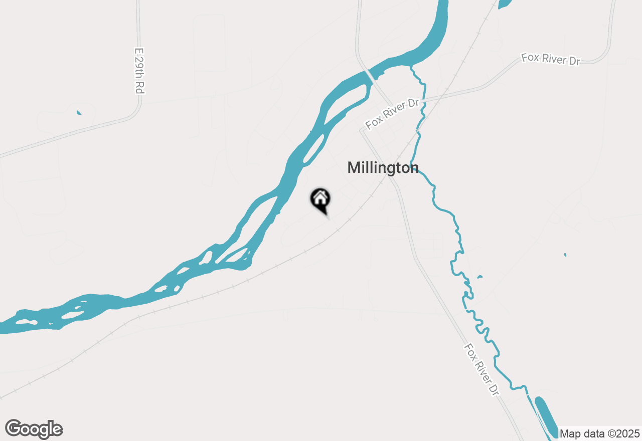 Map of 610 Fowler Street, Millington, IL 60537