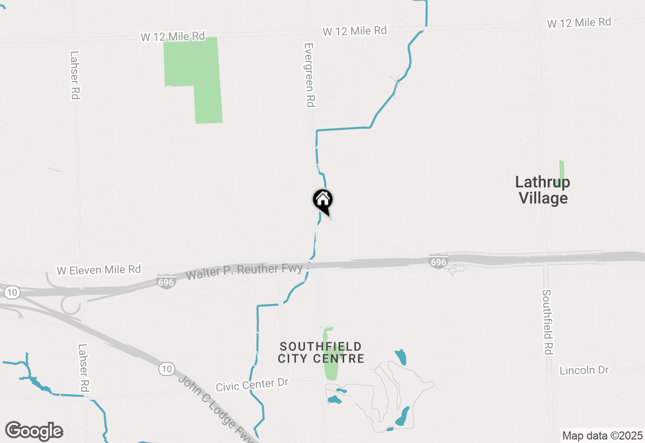 Map of 27430 Evergreen Road #36, Lathrup Village, MI 48076