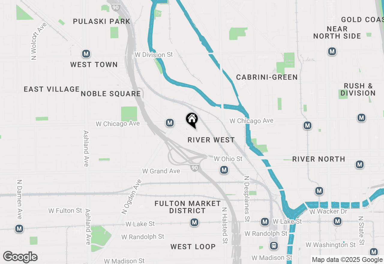 Map of 950 W Huron Street #305, Chicago, IL 60642
