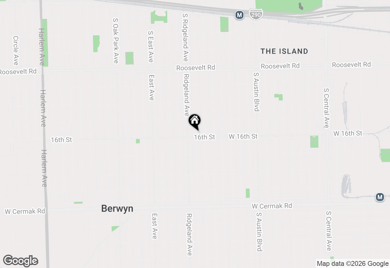 Map of 1540 Cuyler Avenue, Berwyn, IL 60402