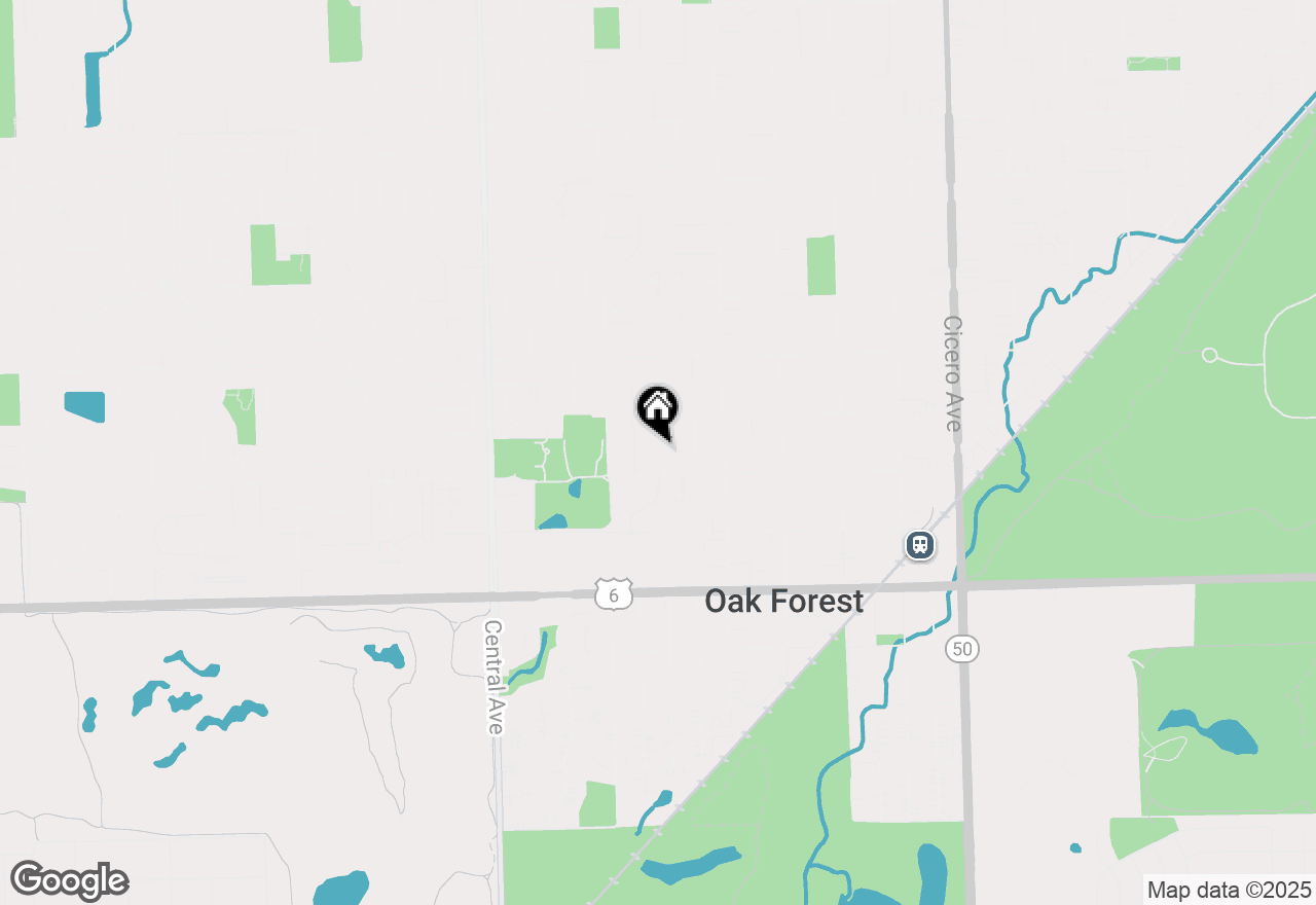 Map of 15636 Lockwood Avenue, Oak Forest, IL 60452