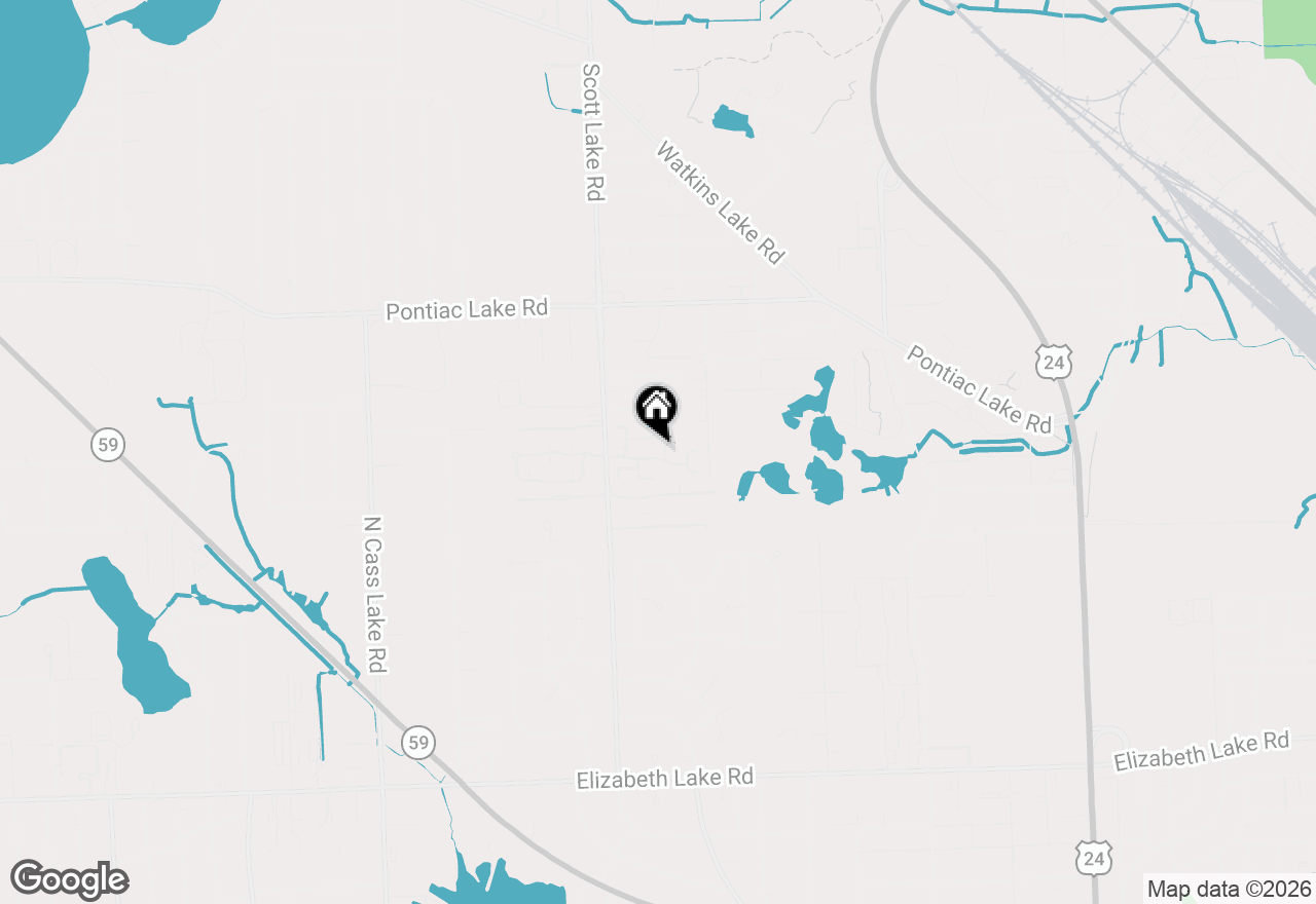 Map of 730 Amberly Drive, Waterford, MI 48328