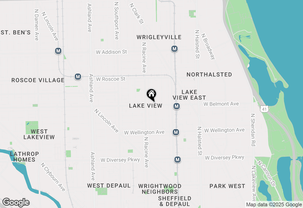 Map of 3204 N Clifton Avenue #301, Chicago, IL 60657