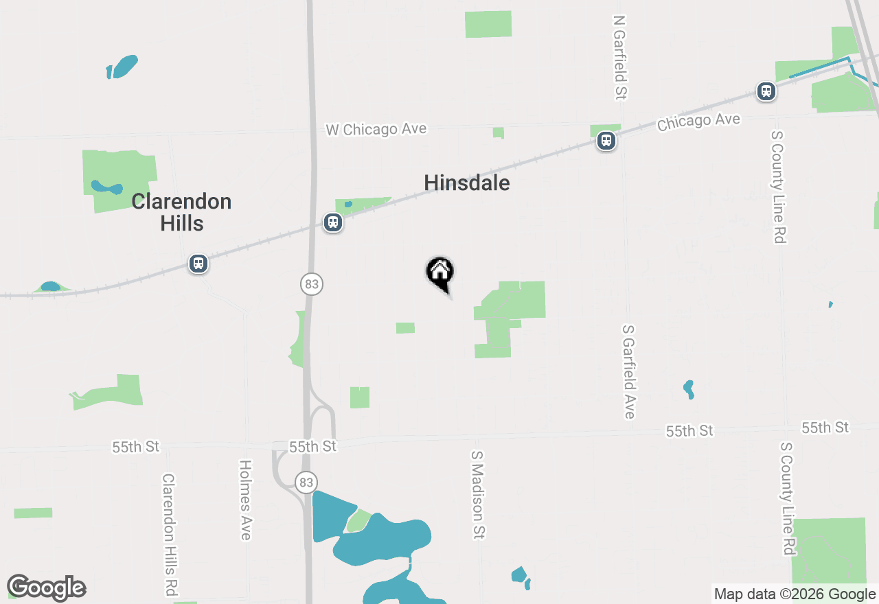 Map of 625 S Monroe Street, Hinsdale, IL 60521