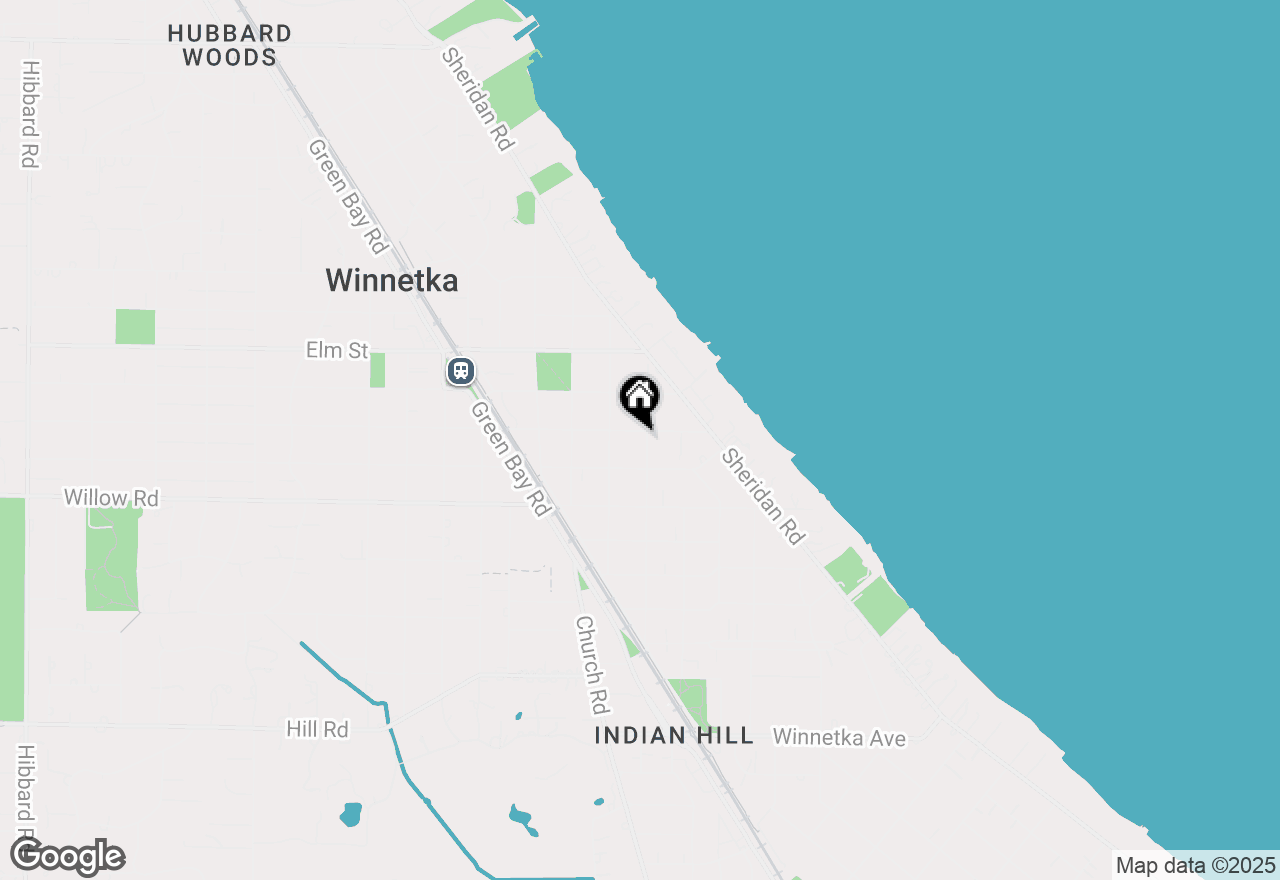 Map of 548 Cherry Street, Winnetka, IL 60093