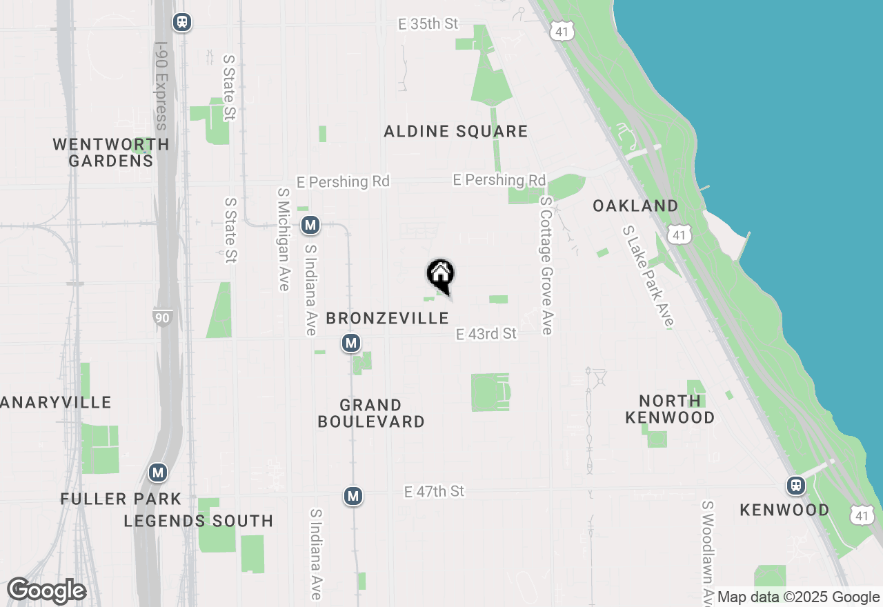 Map of 4209 S Vincennes Avenue #3S, Chicago, IL 60653