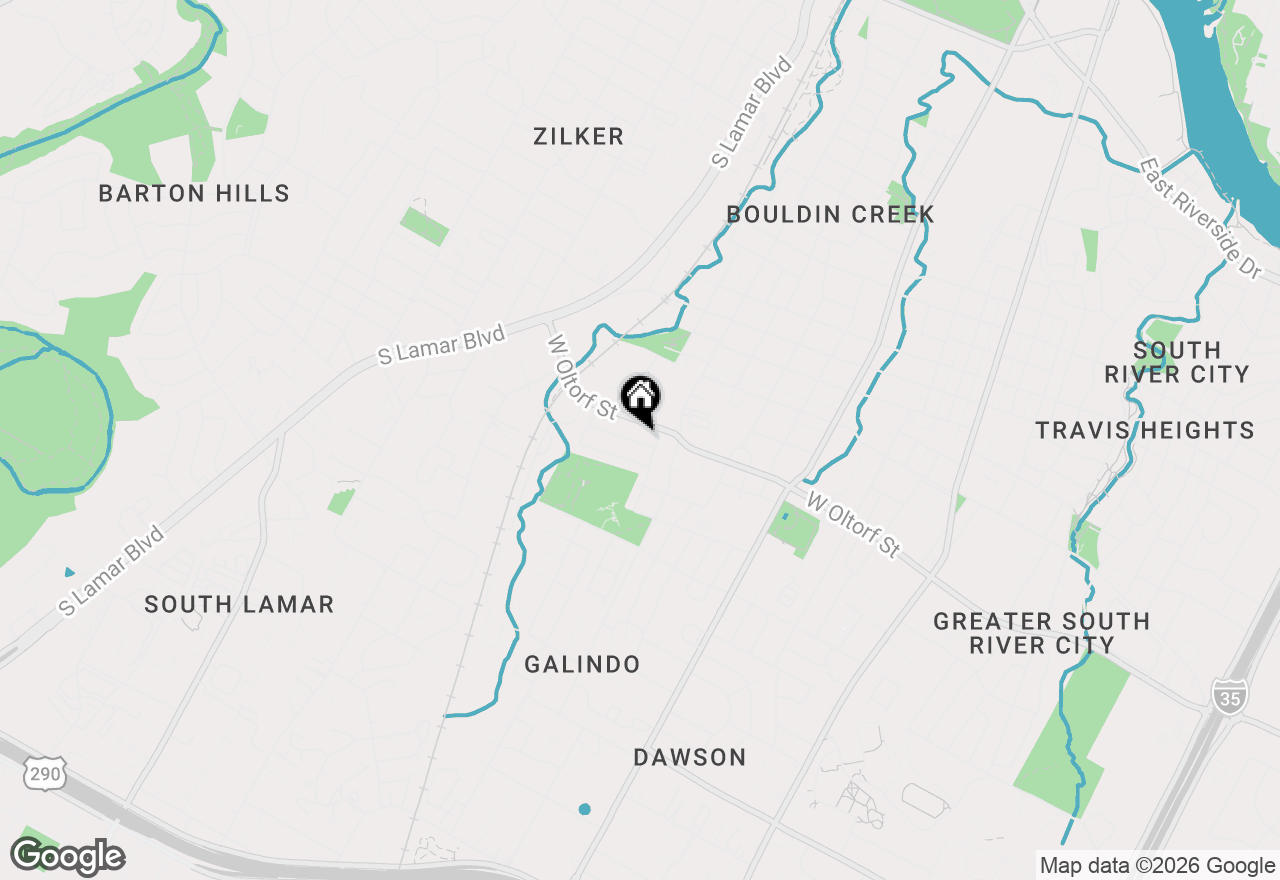 Map of 1102 Southwood Rd, Austin, TX 78704