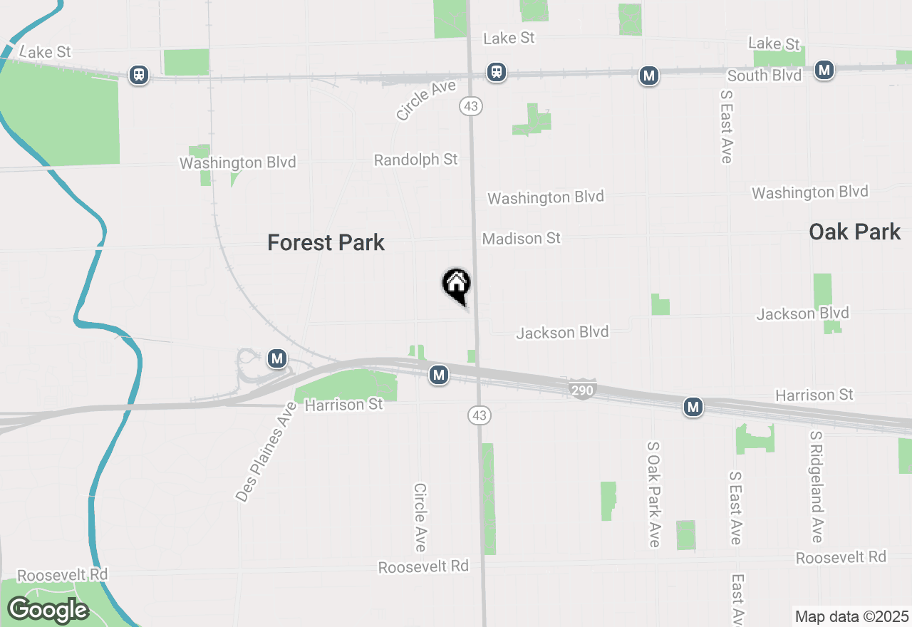 Map of 7223 Jackson Boulevard, Forest Park, IL 60130
