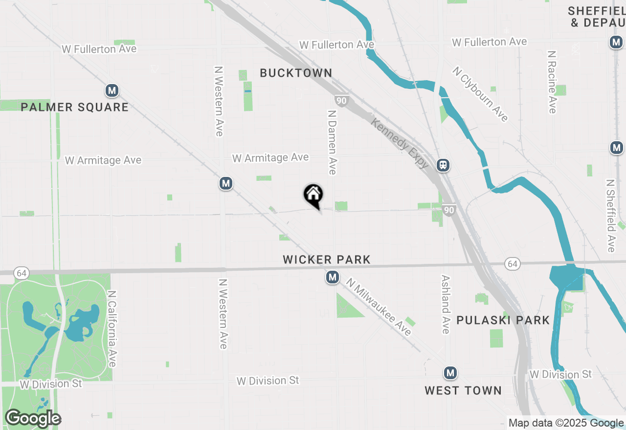 Map of 2050 W Willow Street #E, Chicago, IL 60647