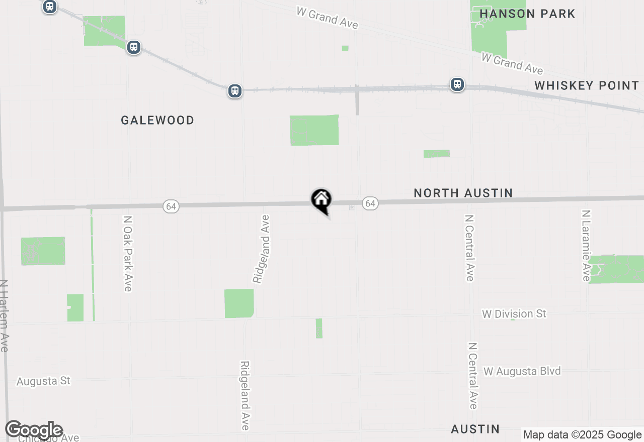 Map of 1215 N Taylor Avenue, Oak Park, IL 60302