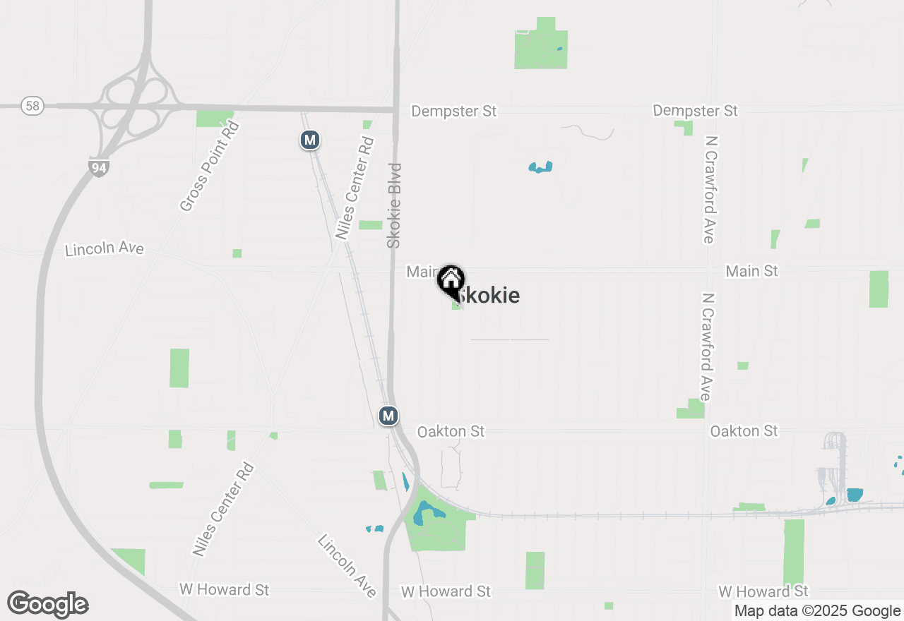 Map of 8300 N Knox Street #1S, Skokie, IL 60076