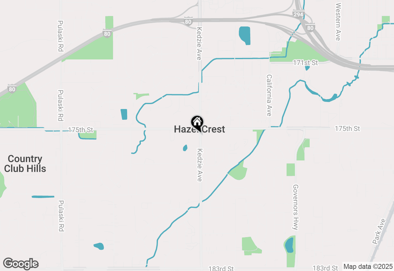 Map of 17520 Kedzie Avenue, Hazel Crest, IL 60429