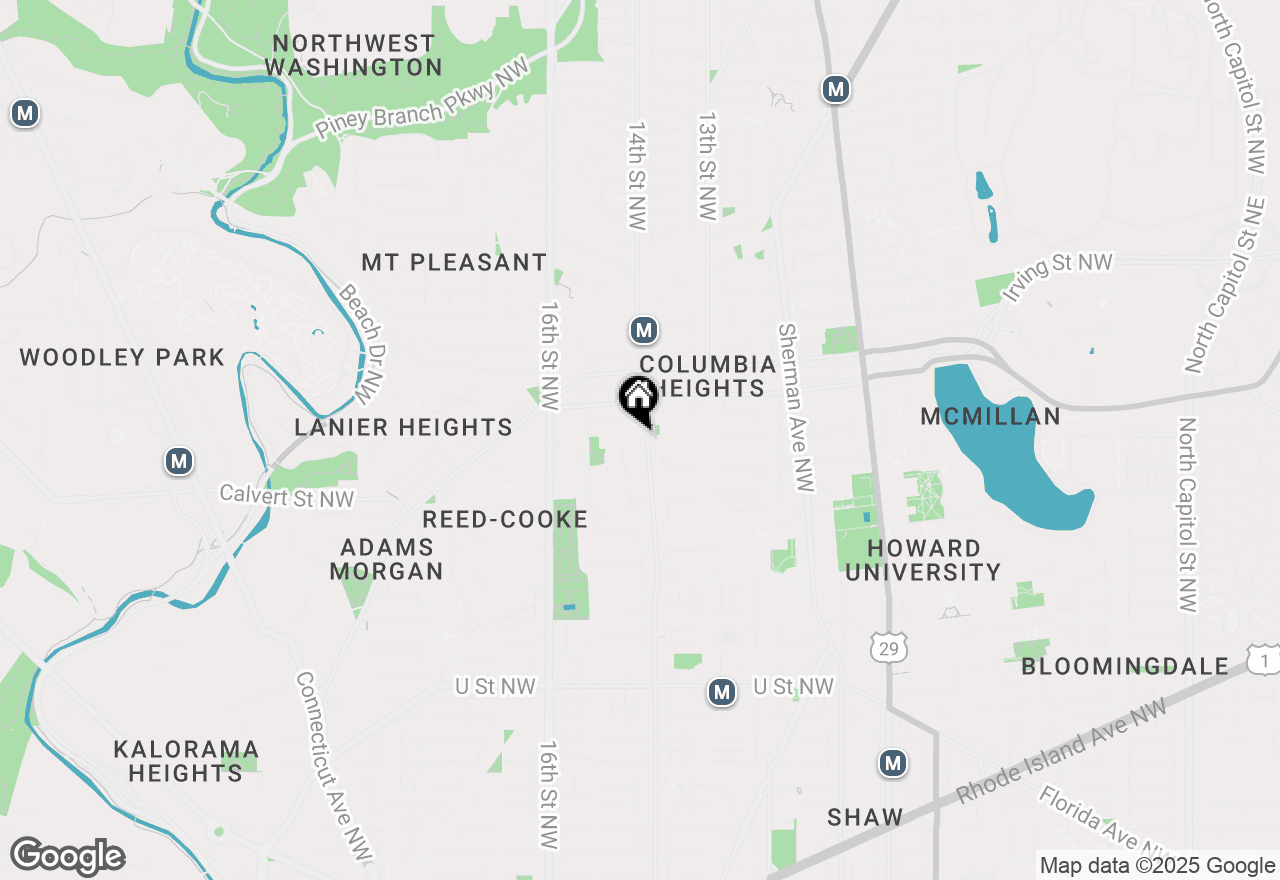 Map of 2750 14th Street Nw #306, Washington, DC 20009