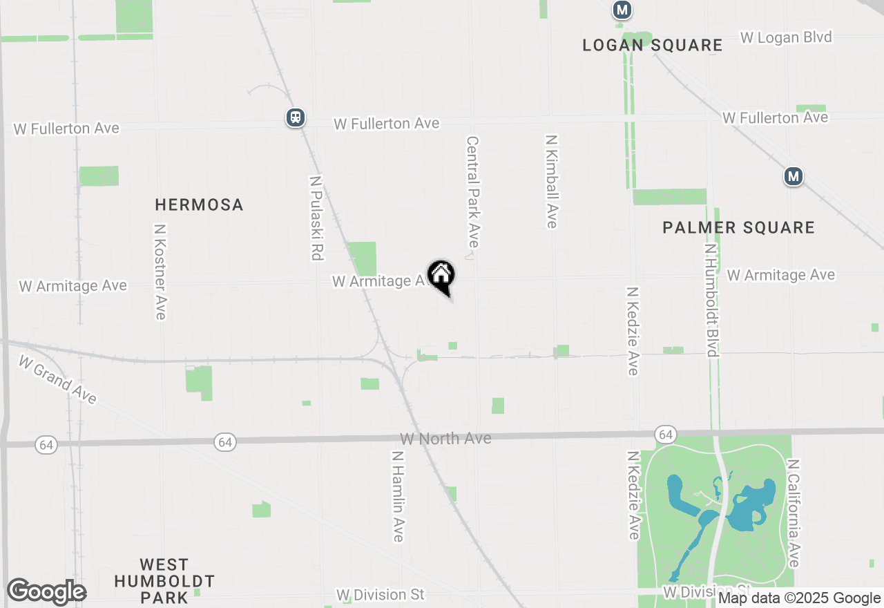 Map of 1921 N Lawndale Avenue, Chicago, IL 60647