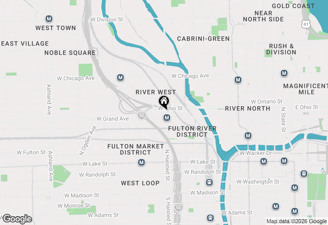 Map of 520 N Halsted Street #613, Chicago, IL 60642