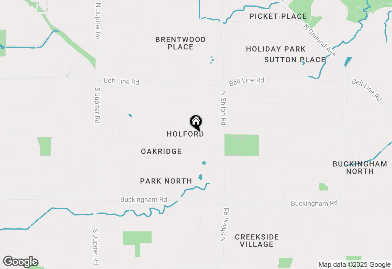 Map of 2602 Hickory Bend Drive, Garland, TX 75044