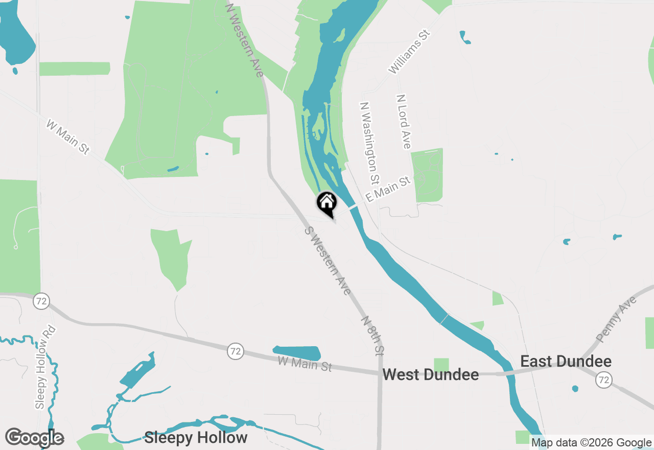 Map of 1 S Lincoln Avenue, Carpentersville, IL 60110