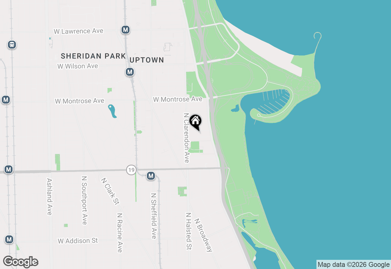 Map of 720 W Gordon Terrace #6K, Chicago, IL 60613