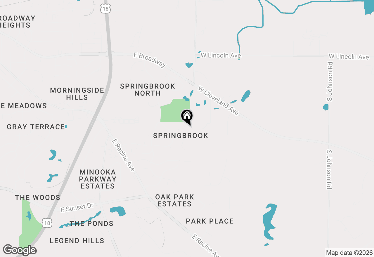 Map of 1803 Wexford Ln, Waukesha, WI 53186