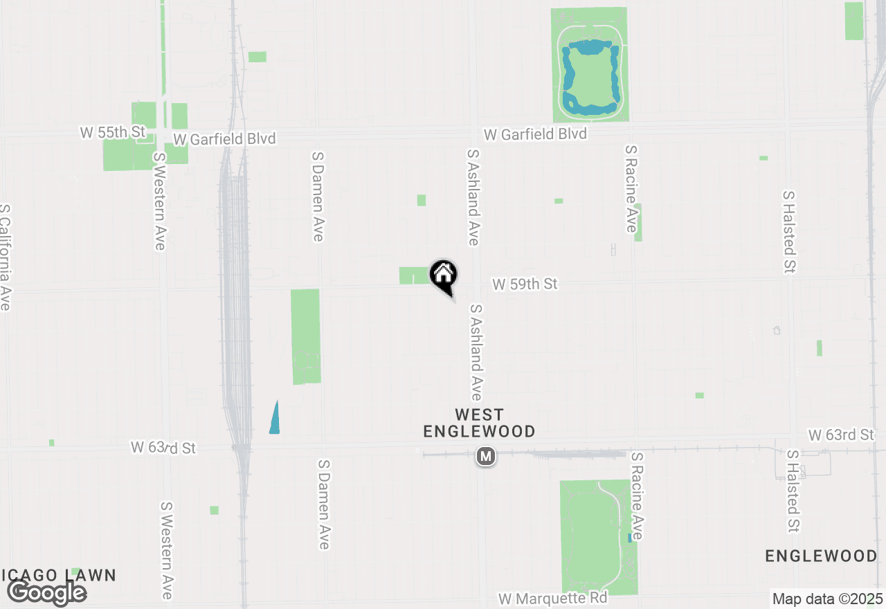 Map of 5929 S Paulina Street, Chicago, IL 60636