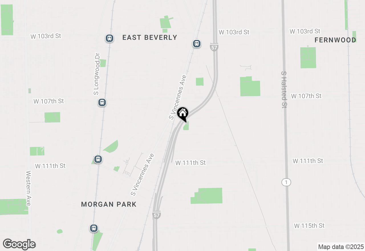 Map of 9534 S Bishop Street, Chicago, IL 60643