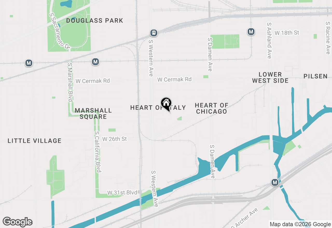 Map of 2420 S Oakley Avenue, Chicago, IL 60608