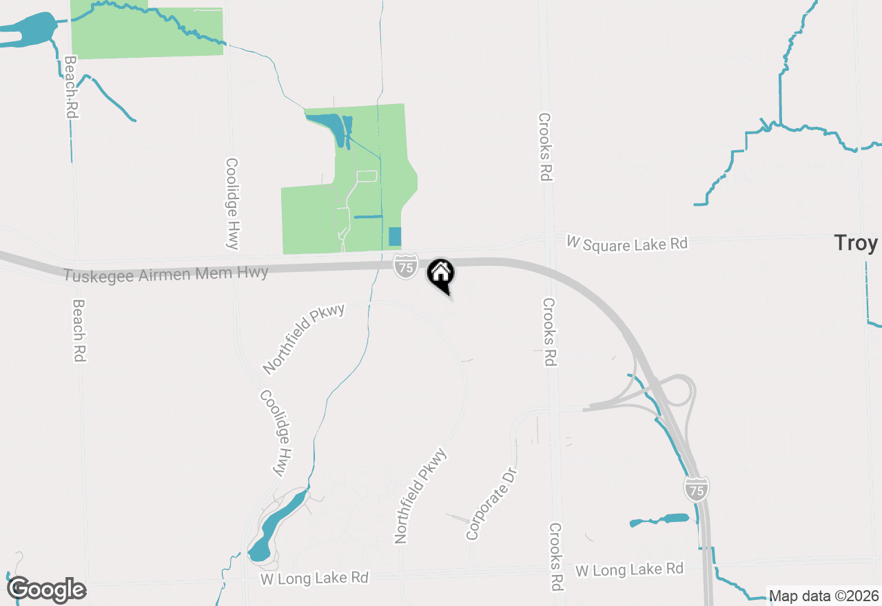 Map of 1256 Autumn Drive, Troy, MI 48098