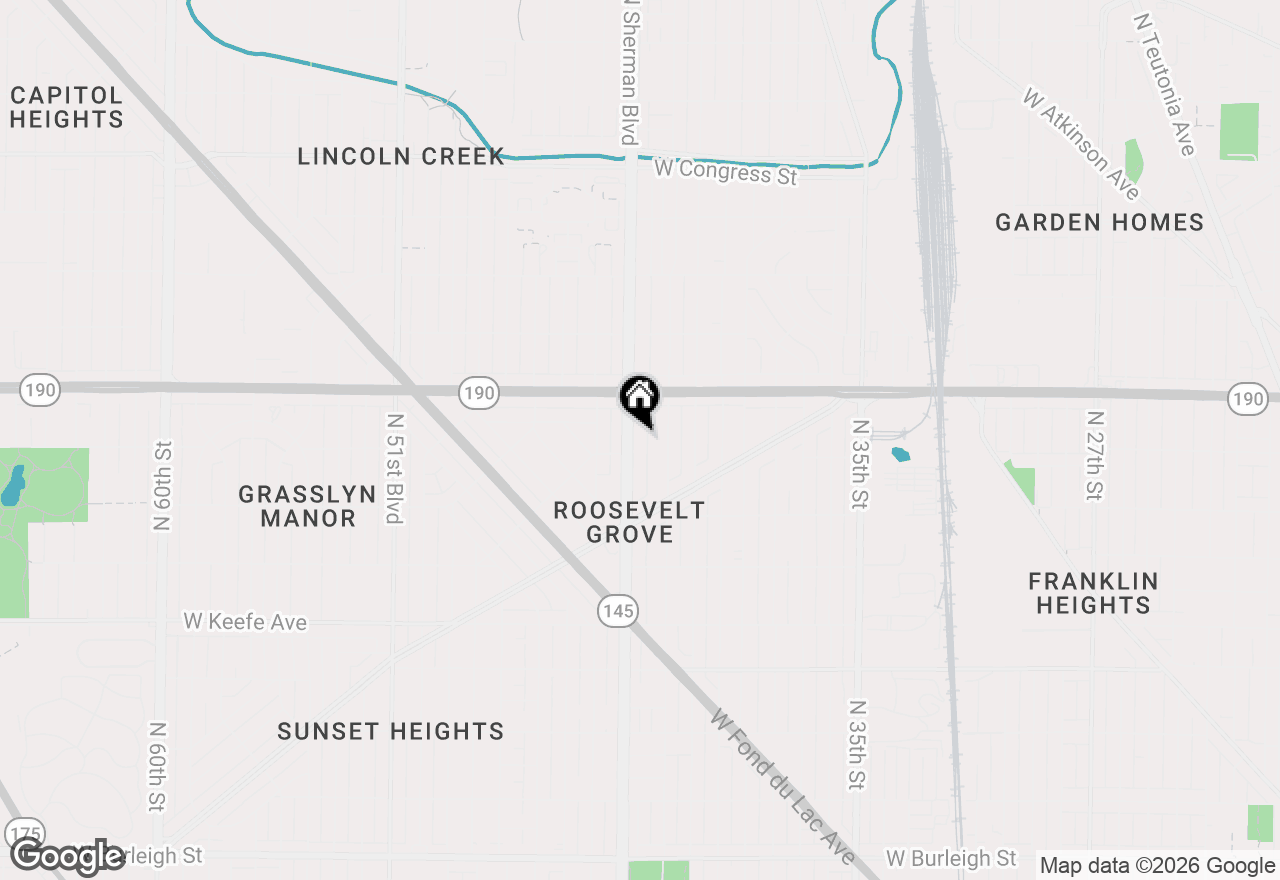 Map of 3910 N Sherman Blvd, Milwaukee, WI 53216