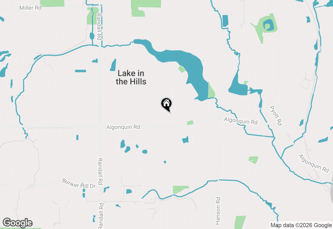 Map of 14 Wander Way, Lake In The Hills, IL 60156