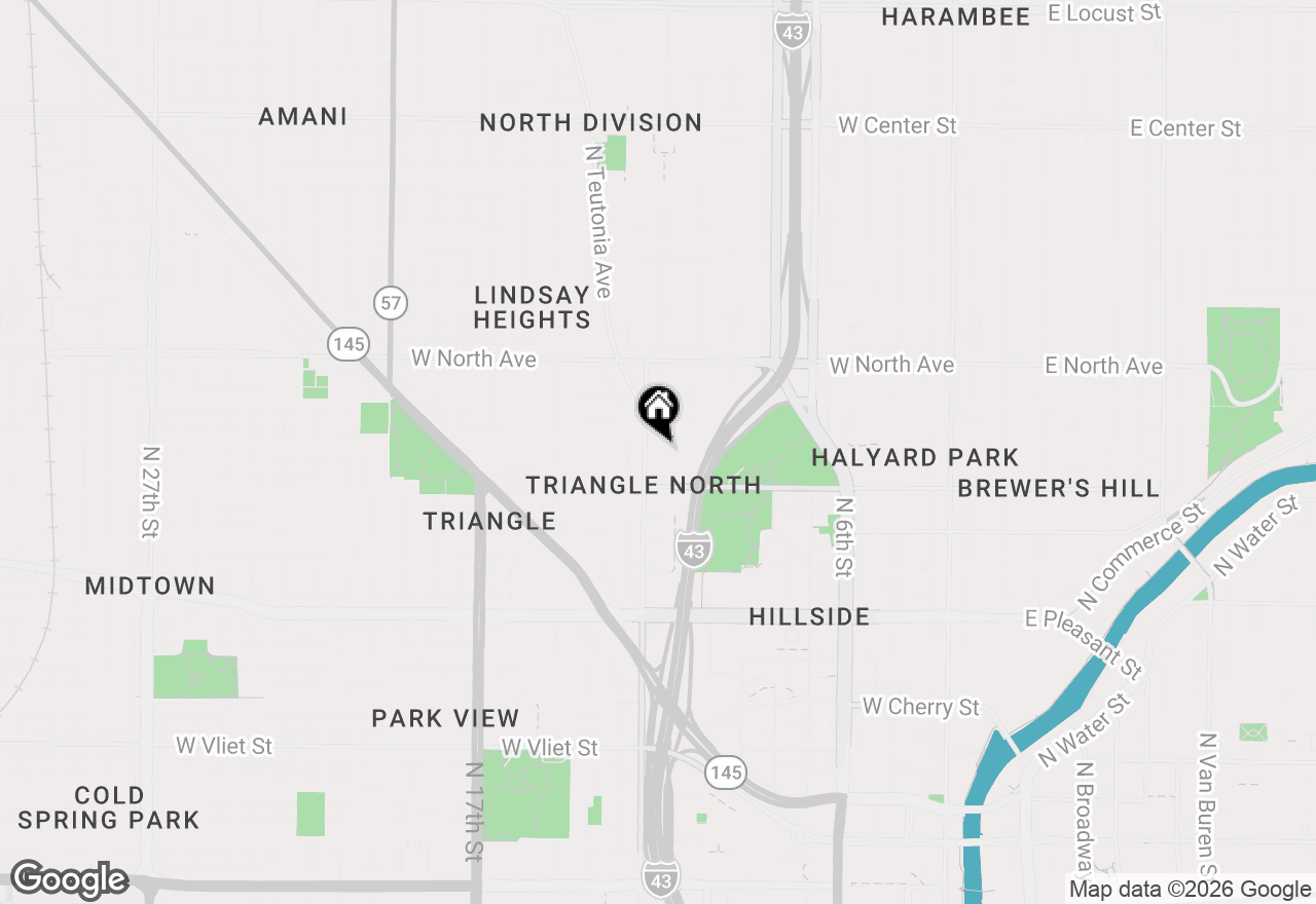 Map of 1125 W Lloyd St, Milwaukee, WI 53205