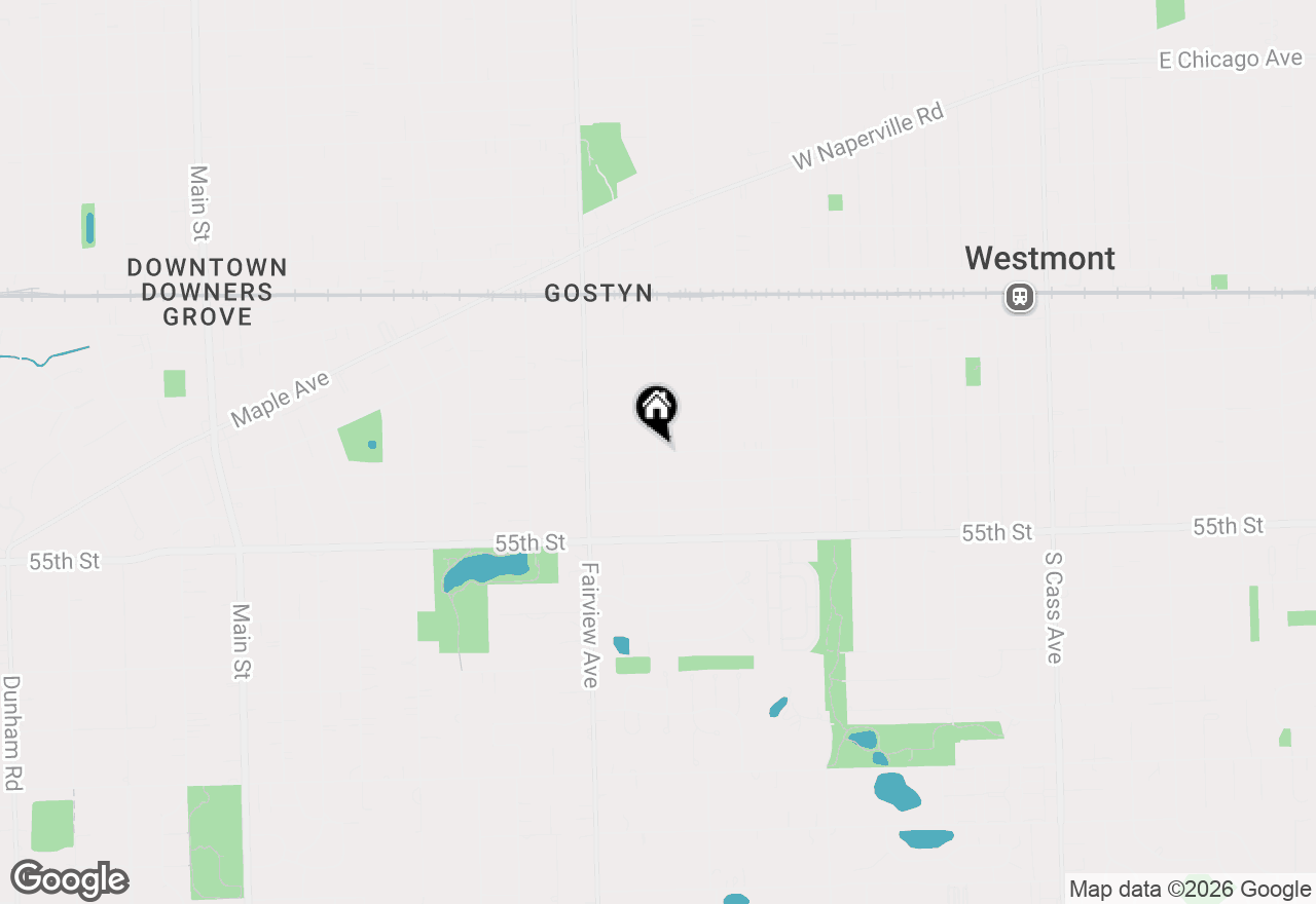 Map of 5329 Florence Street, Downers Grove, IL 60515