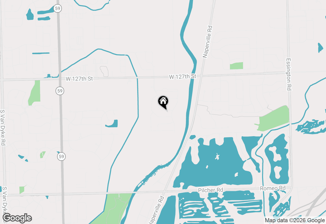 Map of 12924 S Kerry Lane, Plainfield, IL 60585