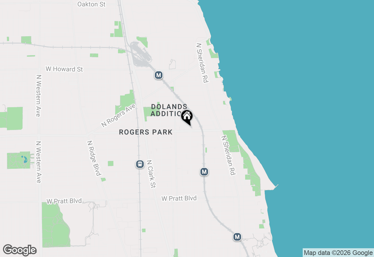 Map of 1506 W Touhy Avenue, Chicago, IL 60626