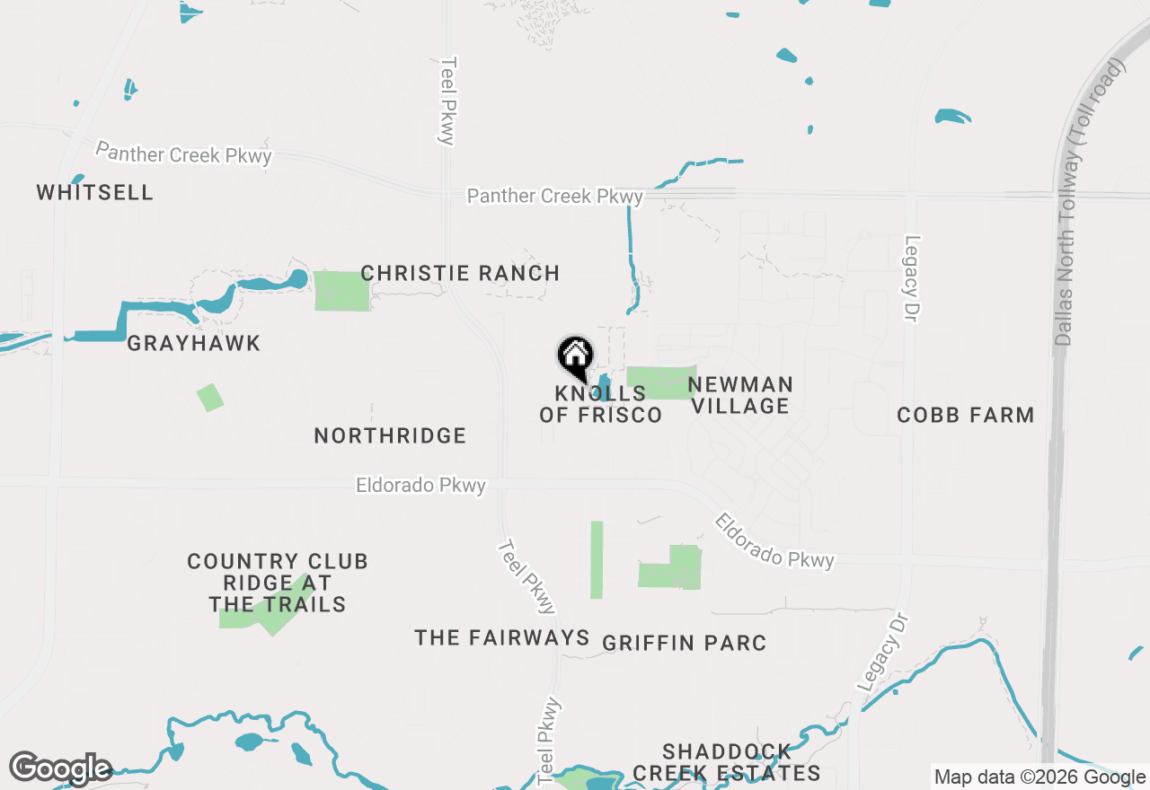 Map of 12481 Pleasant Hill Lane, Frisco, TX 75033