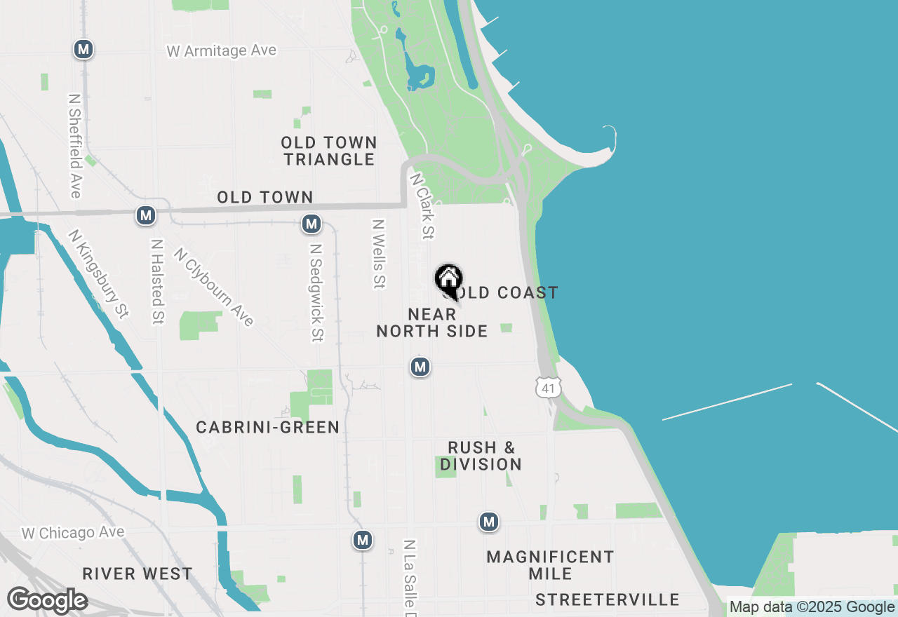 Map of (Address confidential), Chicago, Illinois 60610