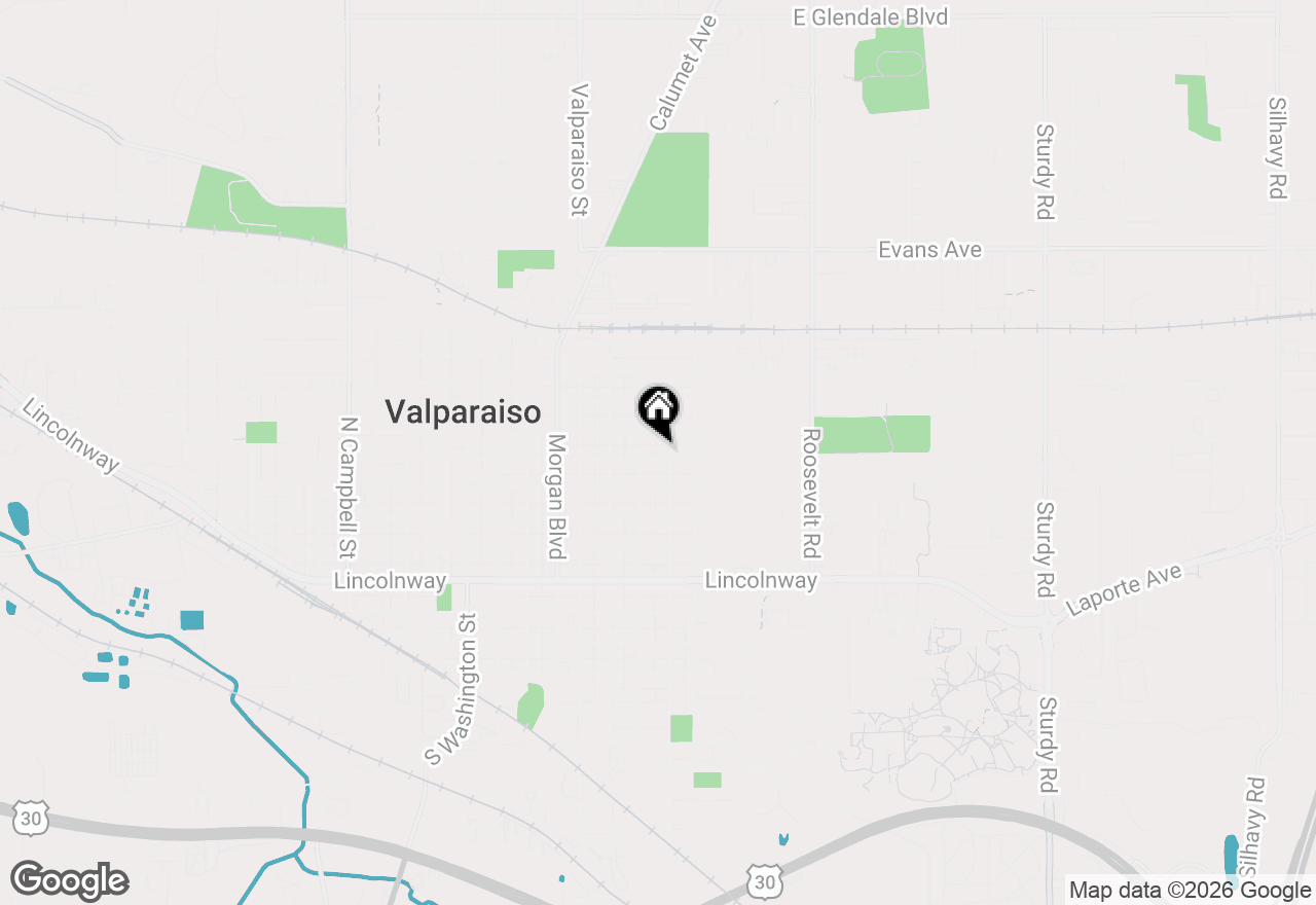 Map of 605 Institute Street, Valparaiso, IN 46383