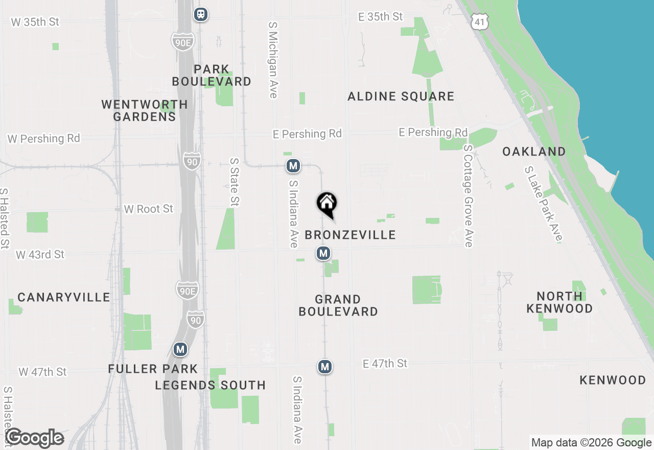 Map of 4208 S Calumet Avenue #301, Chicago, IL 60653